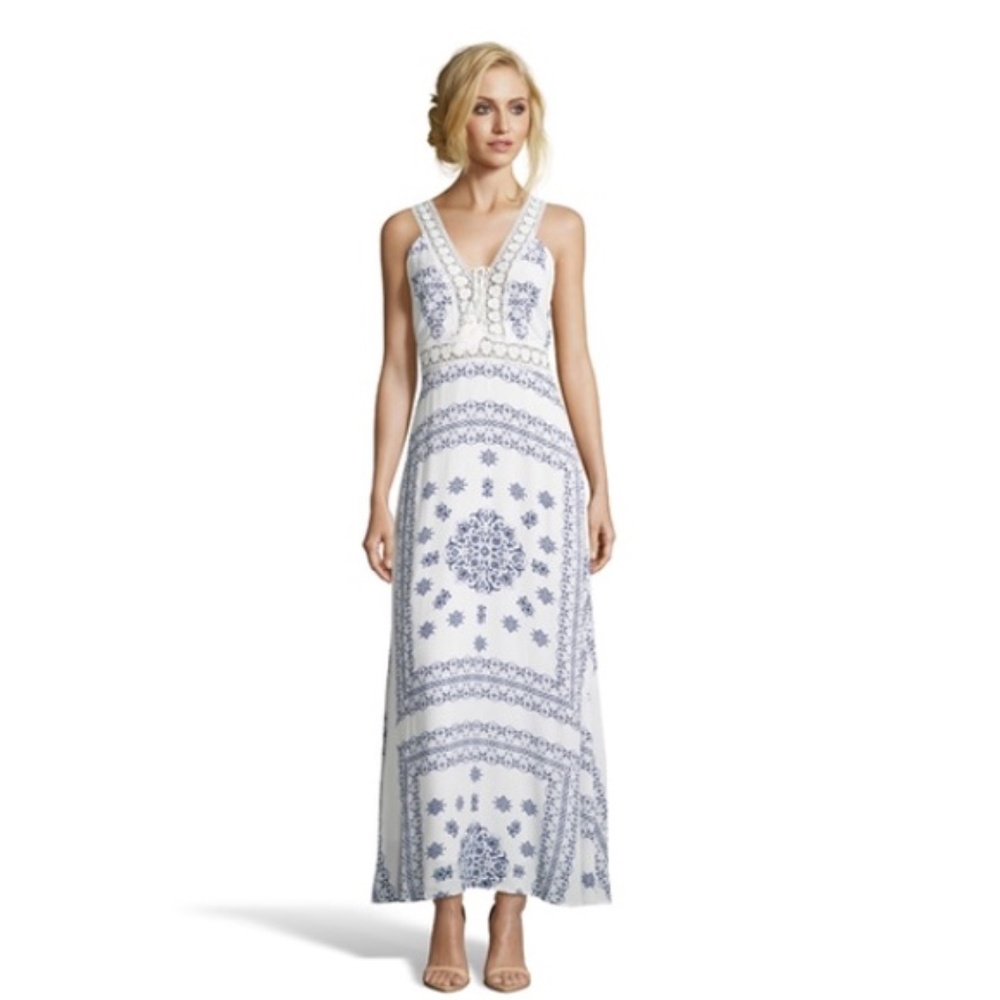 Romeo and Juliet couture maxi dress Blue